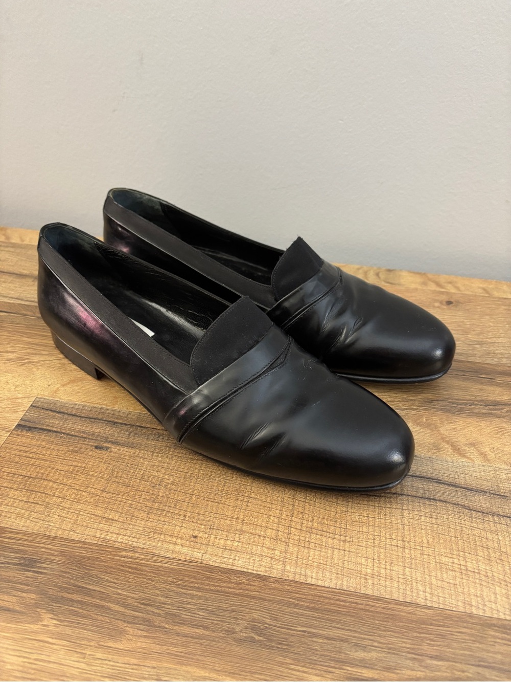 Mezlan Black Patent Leather Formal Tuxedo Shoes Loafers Men’s